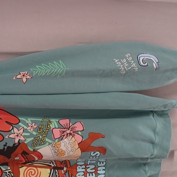 Disney Moana Doodle Portrait Women's Crewneck Sweatshirt, Unisex, Like New, 3XL - Picture 9 of 14